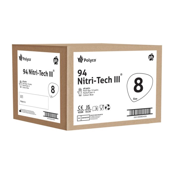 Fjölnota Nitri‑Tech III Bláir með Demantsgripi 33cm