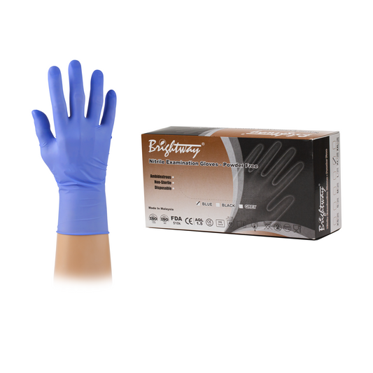 Brightway Bláir Nítril Hanskar 100 stk