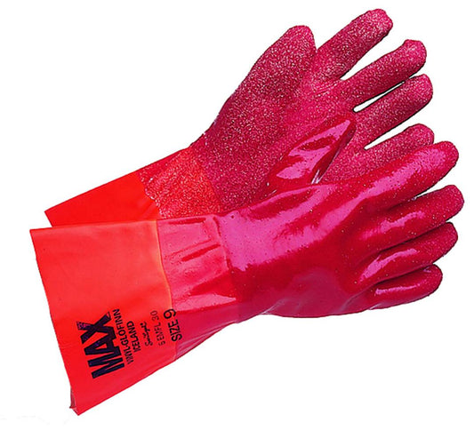 MAX glófinn 30cm – sterkir fiskihanskar með góðu gripi og PVC-vörn