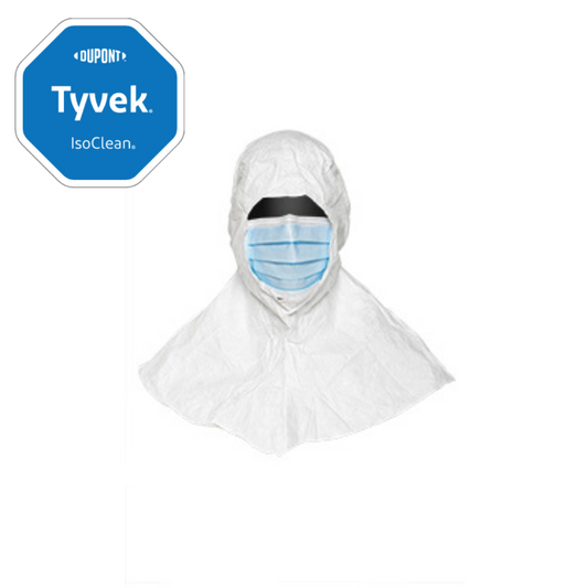 Tyvek® IsoClean® Sterile Hood with Attached Face Mask - GMP C/D