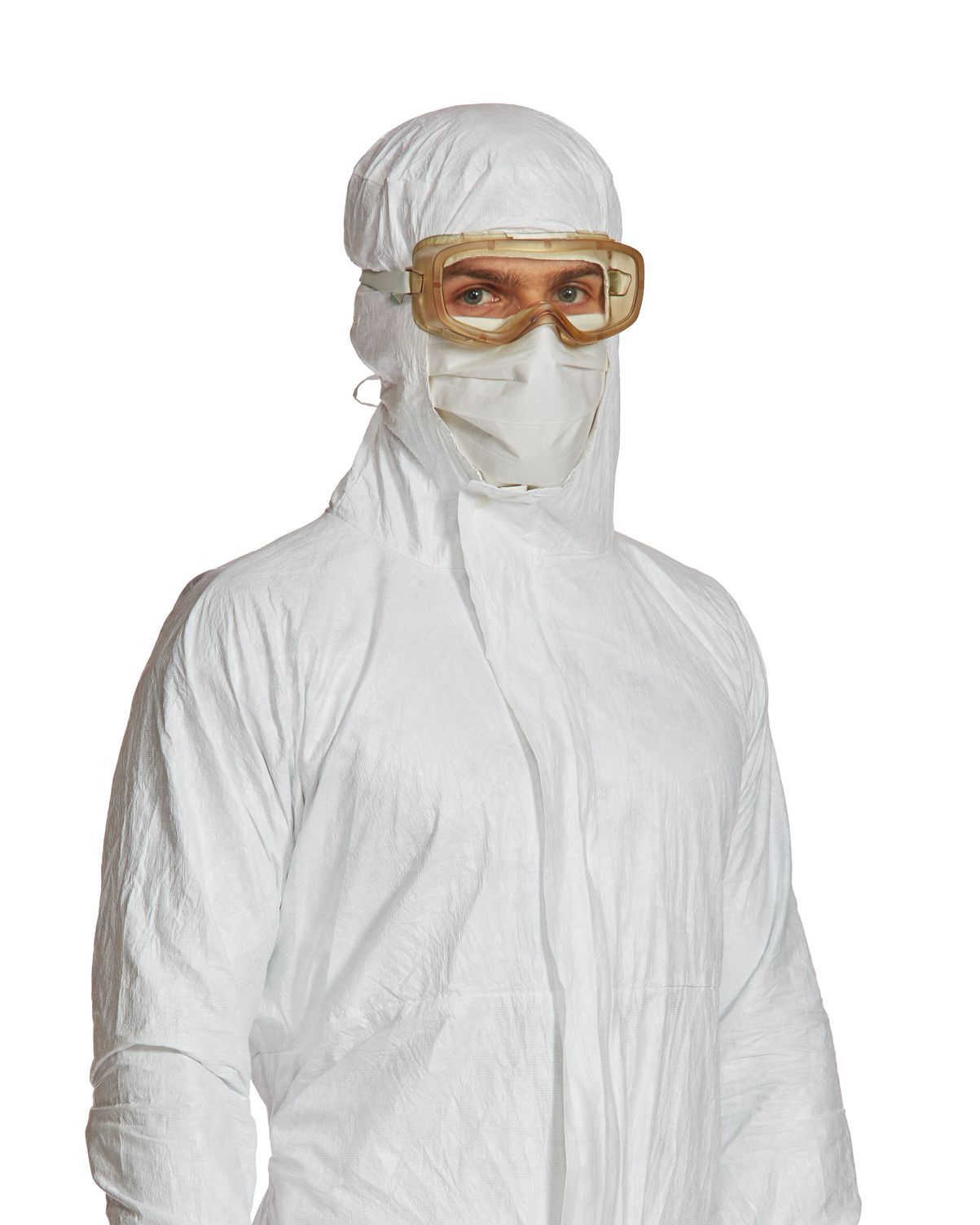 Tyvek® IsoClean® – Sterile Cleanroom Coverall with Hood and Attached Overboots – GMP Grade A/B
