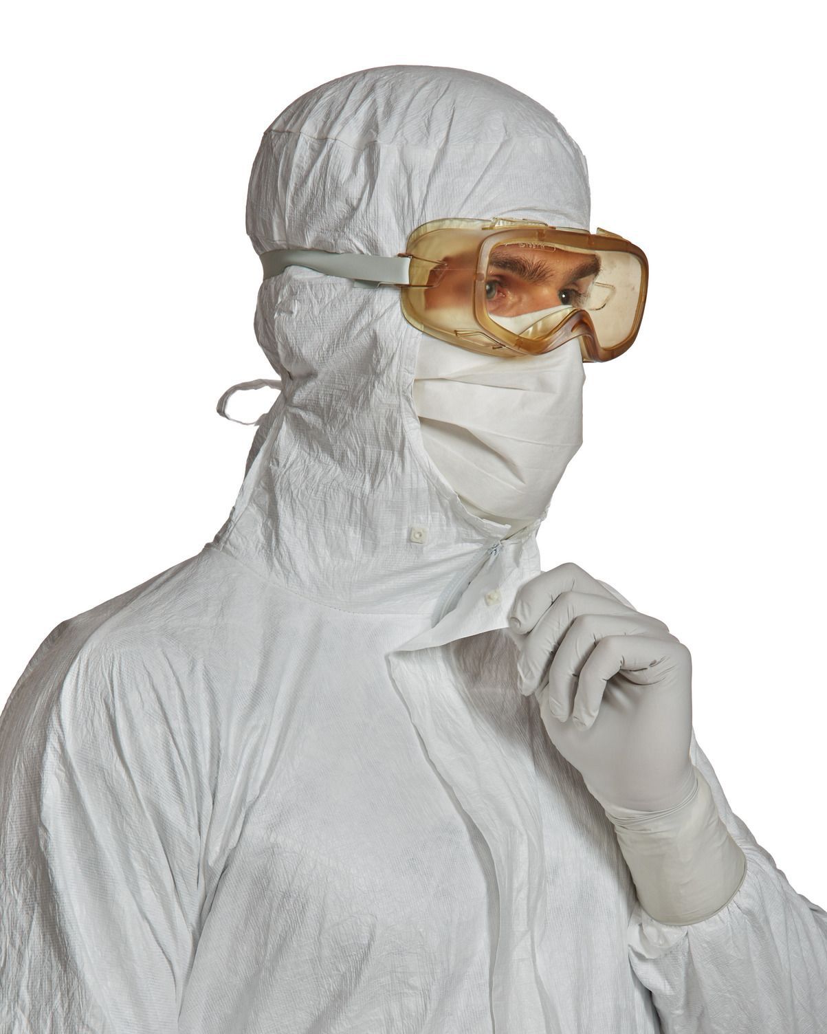 Tyvek® IsoClean® – Sterile Cleanroom Coverall with Hood and Attached Overboots – GMP Grade A/B