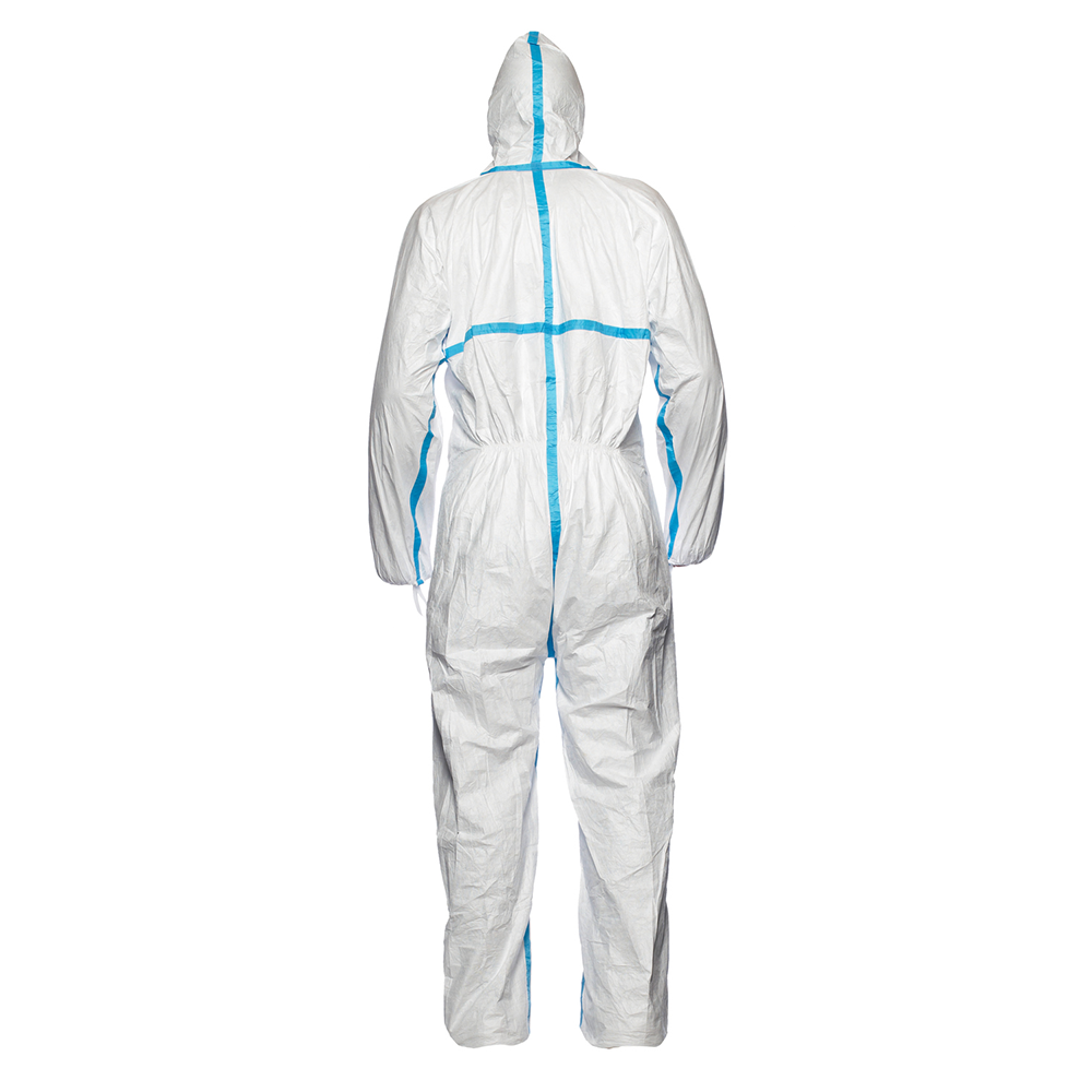 Tyvek® 600 Plus – Hlífðargalli með hettu og teipuðum saumun