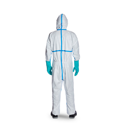 Tyvek® 600 Plus – Hlífðargalli með hettu og teipuðum saumun