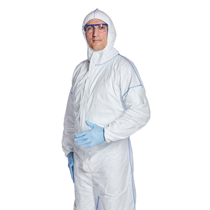Tyvek® 400 DualFinish – Hlífðargalli með hettu og öndunareiginleikum