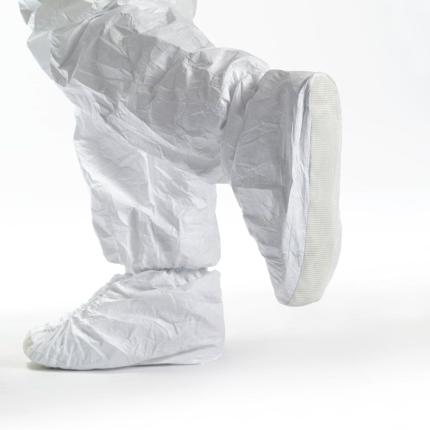 Tyvek® 500 Labo – Hlífðargalli með hettu og innbyggðum skóhlífum