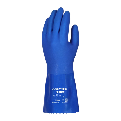 SKYTECH CH101 PVC hanskar – Olíuþolnir, efnavarðir