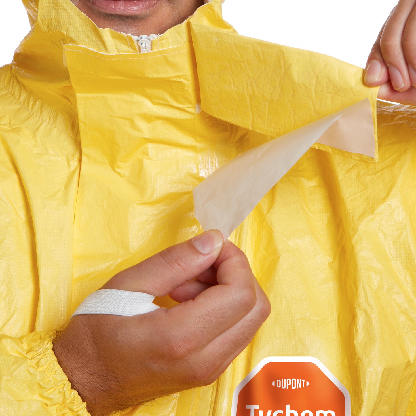 Tychem® 2000 C hlífðargalli með hettu & sokkum – Model CHA5TYL16