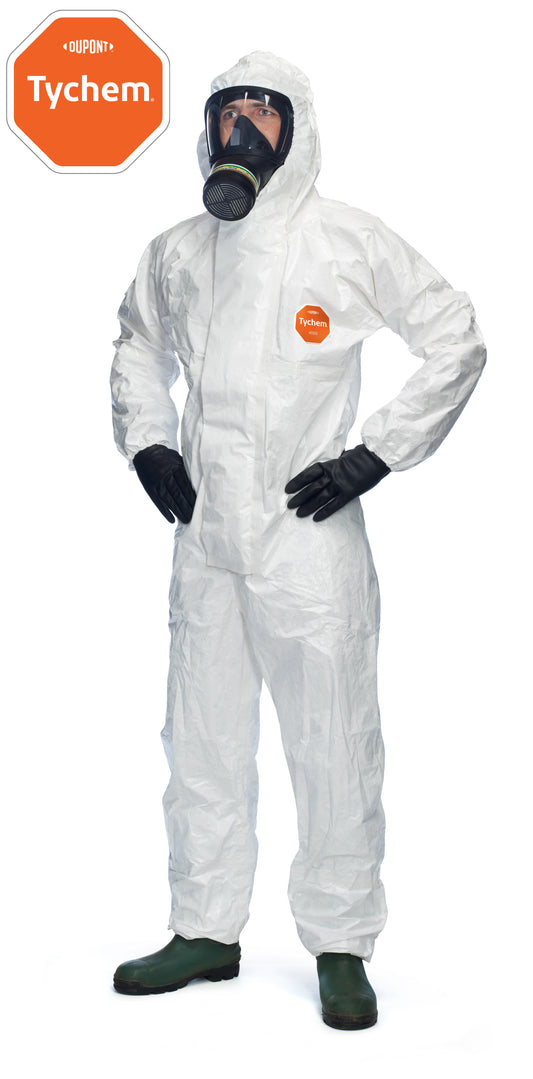 Tychem® 4000 S hlífðargalli með hettu & sokkum – Model SLCHZ5TWH16