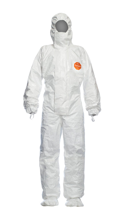 Tychem® 4000 S hlífðargalli með hettu & sokkum – Model SLCHZ5TWH16