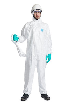 Tyvek® 500 HP – Hlífðargalli með hettu og aðgengi fyrir fallvarnarbelti