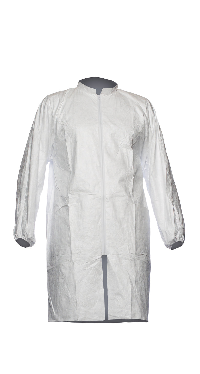Tyvek® 500 Labcoat – Hlífðarsloppur & Gestasloppur með rennilás og vösum