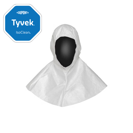 DuPont™ Tyvek® IsoClean® – Non-Sterile Cleanroom Hood with Ties – GMP Grade C/D