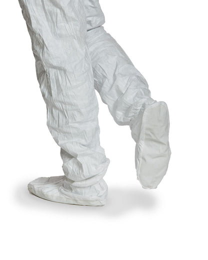 Tyvek® IsoClean® – Sterile Cleanroom Coverall with Hood and Attached Overboots – GMP Grade A/B