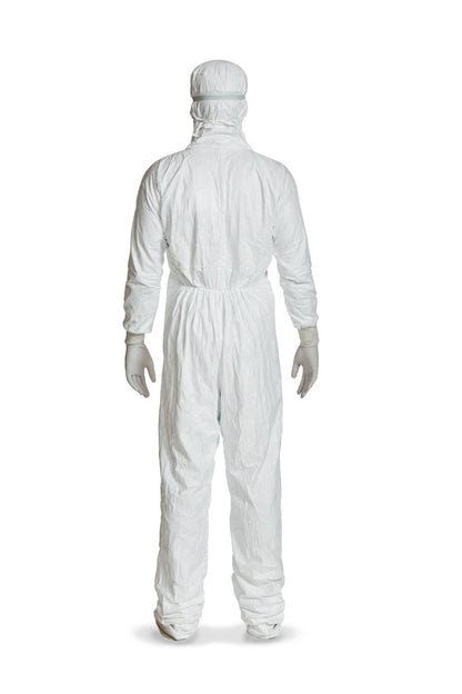 Tyvek® IsoClean® – Sterile Cleanroom Coverall with Hood and Attached Overboots – GMP Grade A/B